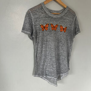 Freeze Women's Graphic Crew Neck T-Shirt Heather Gray Large